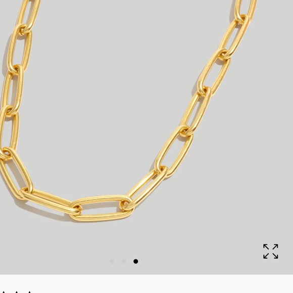 Madewell large paper clip chain necklace - Picture 2 of 3